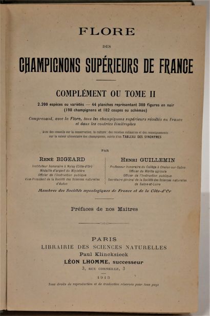 MYCOLOGY
René BIGEARD Henri GUILLEMIN 
-...