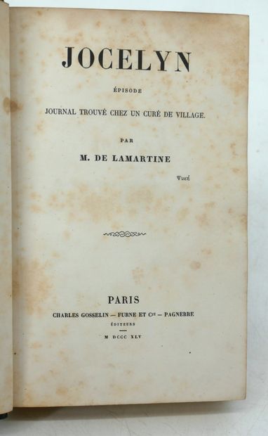 ALPHONSE DE LAMARTINE. 
- Chute d'un ange....