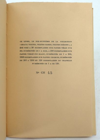 C.F. RAMUZ
- Présence de la mort.
Mermod,...
