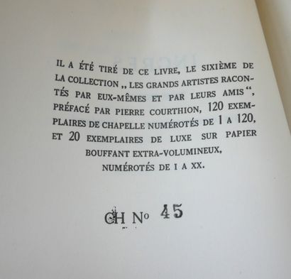 - ANDRE MALRAUX. Saturne. 
Skira, 1947.
-...