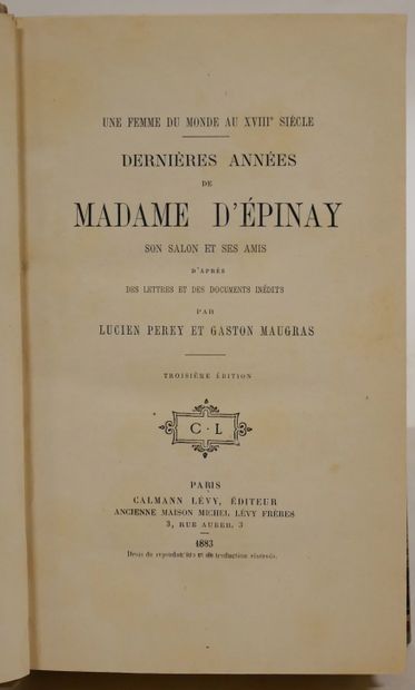 LUCIEN PEREY GASTON MAUGRAS.
La Jeunesse...