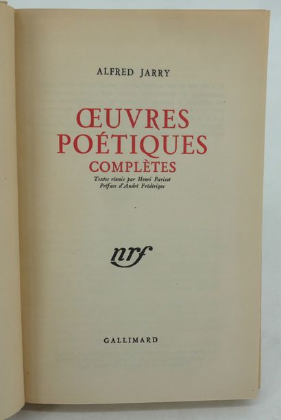 ALFRED JARRY.
- L'Amour en visites. 
P. Fort,...