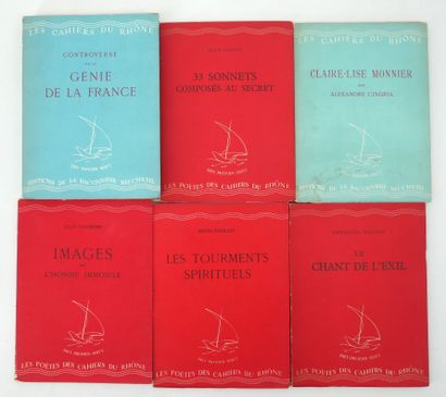 Set of Cahiers du Rhône volumes.
In-12 br,...