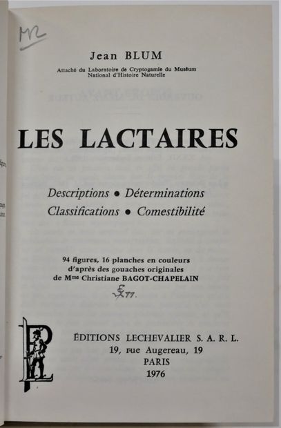MYCOLOGY
René BIGEARD Henri GUILLEMIN 
-...
