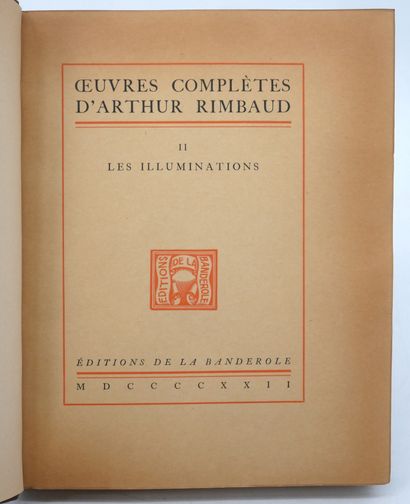 ARTHUR RIMBAUD.
Œuvres complètes.
Éditions...
