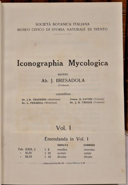 MYCOLOGY
Giacomo BREDASOLA.
Iconographia...