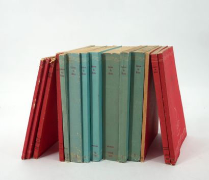 Set of Cahiers du Rhône volumes.
In-12 br,...