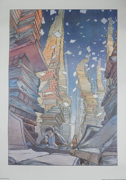 François SCHUITEN (born 1956). 
THE LIBRARY....