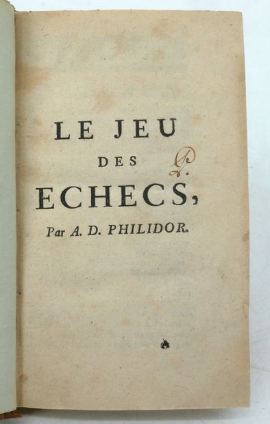 A. D. PHILIDOR. 
The game of chess.
Sné....