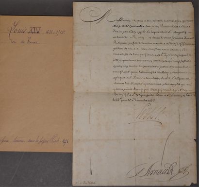 LOUIS XIV. 1638-1715. November 1676. Autograph...
