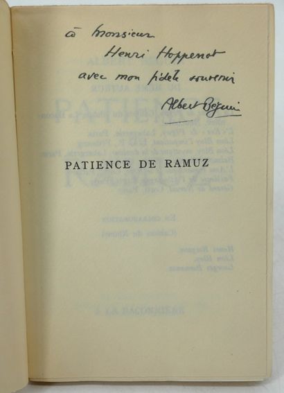 C.F. RAMUZ
- Présence de la mort.
Mermod,...