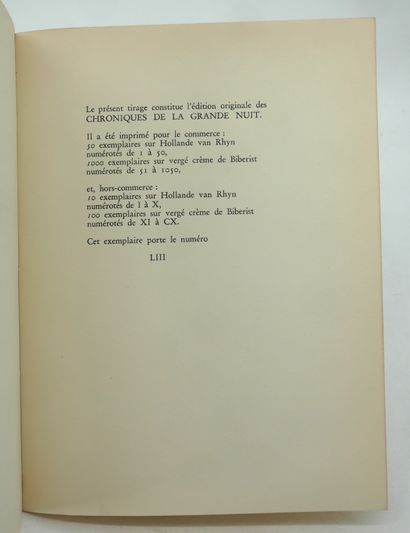 - SAINT-JOHN PERSE. Oiseaux.
NRF, Gallimard,...