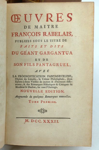 Works of Master François Rabelais, published...