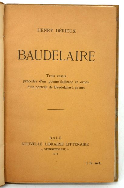 CHARLES BAUDELAIRE
- Les Epaves. 
	Lemerre,...