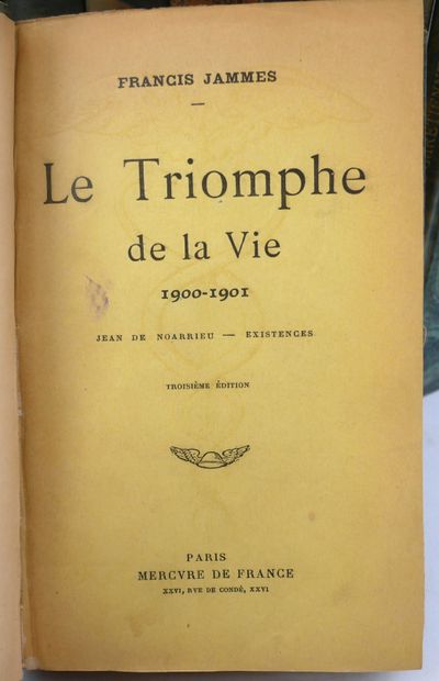 FRANCIS JAMMES.
- Pomme d'Anis.
Mercure de...