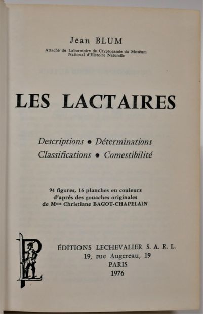 MYCOLOGY
René BIGEARD Henri GUILLEMIN 
-...