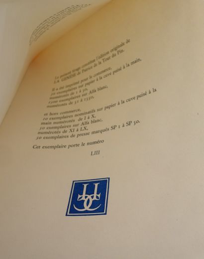 - FRANCIS PONGE. Le Carnet du bois de pins.
Mermod,...