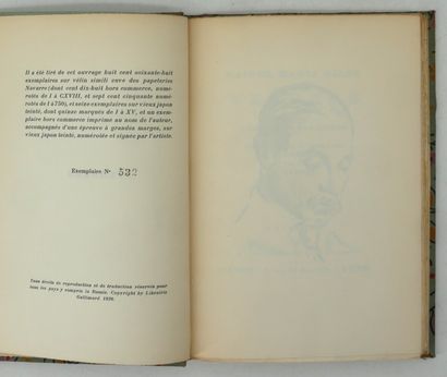 RAINER MARIA RILKE. 
- Les Quatrains valaisans.
Fac...