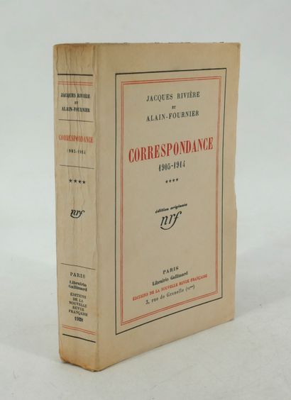 - JACQUES RIVIERE AND ALAIN-FOURNIER. Correspondence....