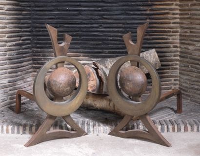 Otto FRIED (1922-2020)
- Pair of wrought-iron...