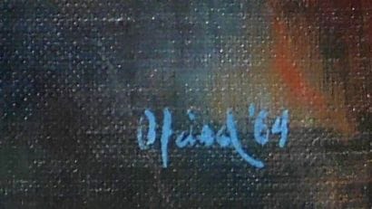 Otto FRIED (1922-2020)
Tant Lilise w/cigarette
Oil...