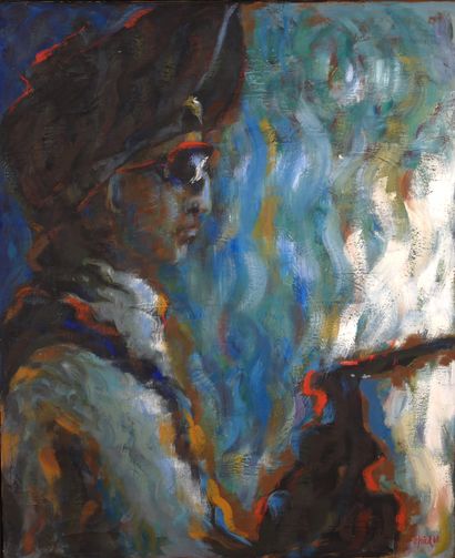 Otto FRIED (1922-2020)
Blacksmith
Oil on...
