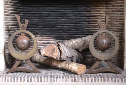Otto FRIED (1922-2020)
- Pair of wrought-iron...