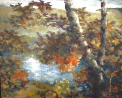 Otto FRIED (1922-2020)
The pond on Romana
Oil...
