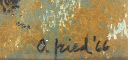 Otto FRIED (1922-2020)
Face
Oil signed lower...