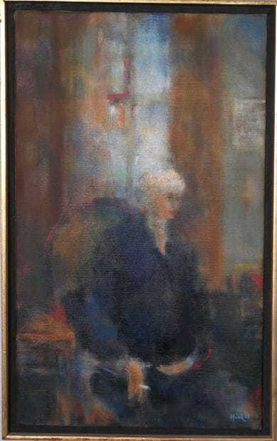 Otto FRIED (1922-2020)
Tant Lilise w/cigarette
Oil...