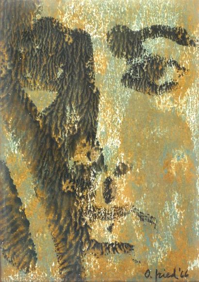 Otto FRIED (1922-2020)
Face
Oil signed lower...