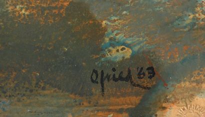 Otto FRIED (1922-2020)
Oregon indian
Oil...
