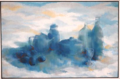 Otto FRIED (1922-2020)
Still life bottles
Oil...