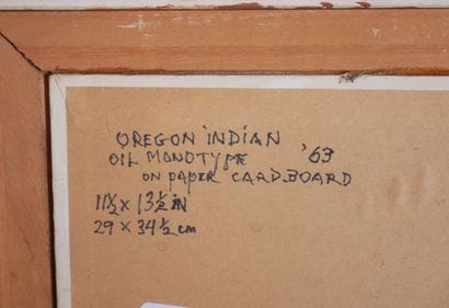 Otto FRIED (1922-2020)
Oregon indian
Oil...