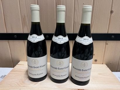 3 bottles of ROMANEE SAINT VIVANT 2015, domaine...