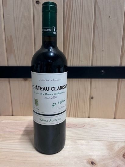 12 bottles of CH. CLARISSE white - AOC Castillon...