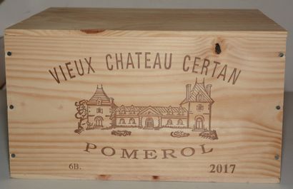 6 bottles VIEUX CH. 	CERTAN, Pomerol, 2017...