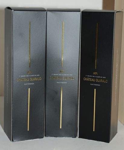 3 bottles CH. 	GUIRAUD, 1° cru Sauternes,...