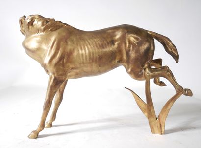 Modern school
Horse
Gilded bronze sculpture
H...
