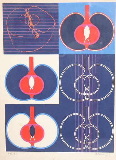 Yaacov AGAM (1928-)
Untitled, 1972
Lithograph...