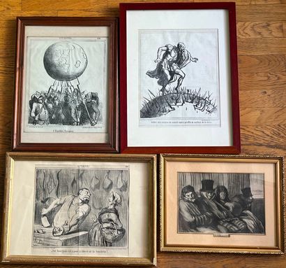 Honoré DAUMIER (1808-1879) after
16 lithographs:
-...