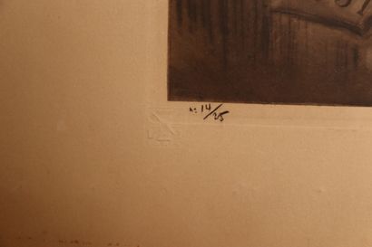 Louis ICART (1888-1950)
3 young girls in...