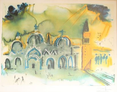 Salvador DALI (1904-1989)
Venice, 1978
Polychrome...