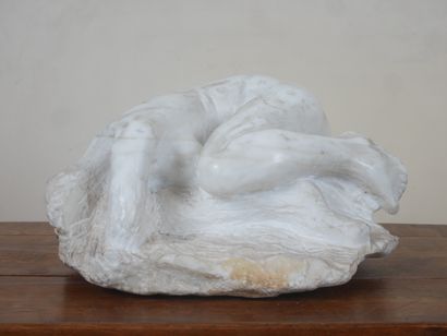Paul HUBAY (1930-1994)
Reclining nude woman
White...