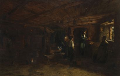 Nicolas BERTHON (1831-1888)
Interior of a...
