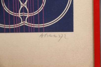 Yaacov AGAM (1928-)
Untitled, 1972
Lithograph...