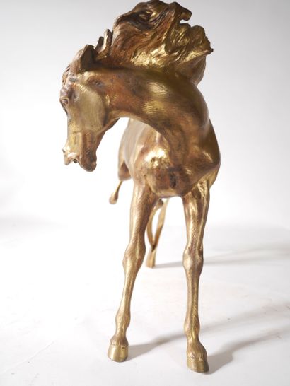 Modern school
Horse
Gilded bronze sculpture
H...