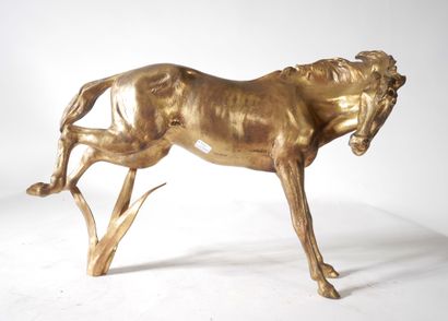 Modern school
Horse
Gilded bronze sculpture
H...