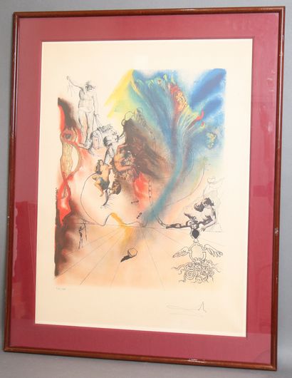Salvador DALI (1904-1989)
Romantic, 1973
Polychrome...