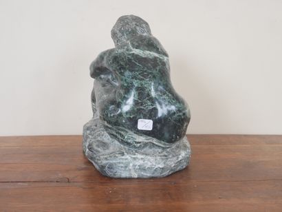 Paul HUBAY (1930-1994)
Seated crouching nude...